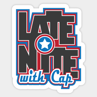 Late Nite with Cap Sticker